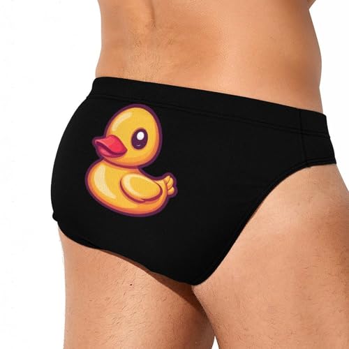Rubber Yellow Duck Mens Swim Trunks Soft Stretch Brief Swimming Bikini Shorts Underwear Quick Dry Swimwear3