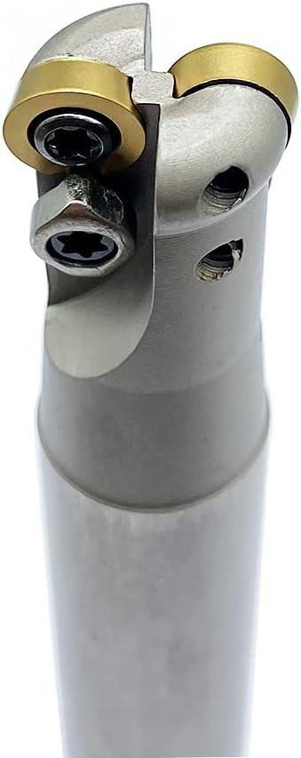 EMR R5 Round Nose Indexable End Mill Holder for RPMW10 Carbide Inserts Milling Cutter Arbor Holder milling Face milling Slotting (EMR C20-5R20-150L)(10pcs RPMW1003MO+EMR C20-5R20-150L)