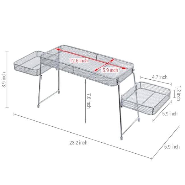 MyGift Chrome Plated Metal Over The Sink Organizer Shelf Rack, 3 Tiered Bathroom or Kitchen Sink Storage Display Caddy