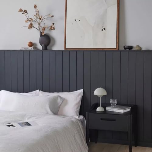 Kit 28 Paineis Ripas Shiplap Mdf 5cm Decoração Madeira Moderno Ambiente Lambri Ripinha 3d Pvc