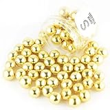 Goldene Schokokugeln Tortendeko: Unsere goldenen Kugeln haben im inneren einen Crunchkern, der von zarter Schokolade umgeben ist. Die XL-Knusperkugeln sind mit 1,5cm Durchmesser mehr als doppelt so groß wie unsere Normalen Schokokugeln. Inhalt: ca. 50 Stück Goldene Schokoladen Kugeln XL