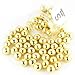 Super Streusel XL Knusperkugeln Gold 1,5cm Ø 130g | Schokoladen Kugeln Tortendeko mit Crunch Kern umhüllt von zarter Schokolade | Schokokugeln Backen | Perlen Tortendeko Kugeln Kuchendekoration