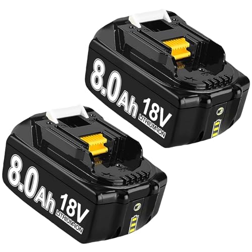 2Pack 8000mAh 18V Replacement for Makita Battery