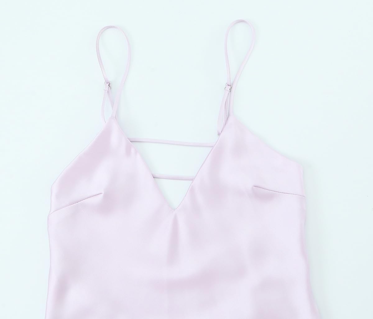 Abito Sottoveste Lungo Da Donna In Raso con Scollo A V e Schiena Scoperta Elegante Abito Da Festa Lungo con Spalline Sottili Abito Da Sera Sexy per Invitata A Un Matrimonio Festa Estiva Tè Pomeridi