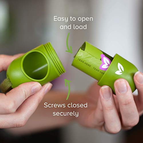 Earth Rated Dog Poo Bag Holder For Lead, Durable and Guaranteed Leakproof, 1 Dispenser with 15 Bags, Lavender-Scented - Image 4