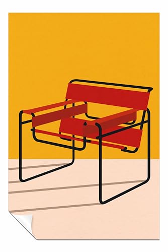 Póster de la Silla Wassily de Marcel Breuer, lámina decorativa de Panther Print, 31 x 20 cm