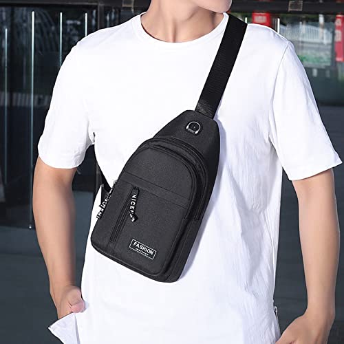 Sling Bag, Crossbody Bags, Chest Bag, Sling Backpack with USB Hole for Women Men3