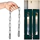 Kette Stahlkette Schwarz 0.5m Gliederkette mit Karabiner Edelstahl Wasserdichte Stahlkette, Edelstahl Rundstahlkette Für Zauntore, Käfigtore Für Haustiere, Gartentore
