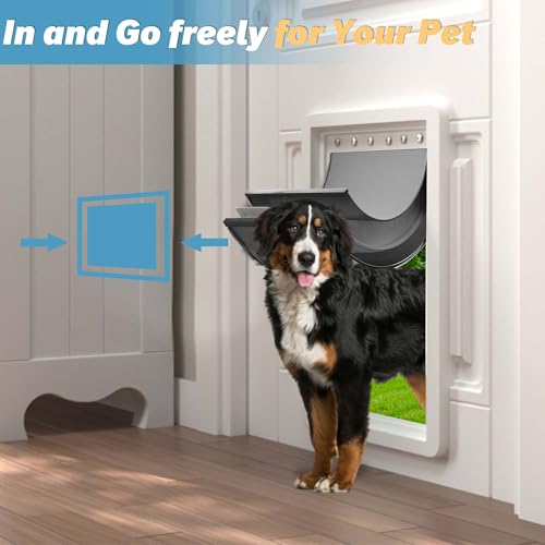 Ersatzklappe für Hundetür mit 3 Klappen, extra groß, mit Schrauben, für Extremwetter-Ersatzklappen, kompatibel mit PetSafe Freedom Doggie Türen, Ersatzklappen PAC11-11040, 33 x 61 cm