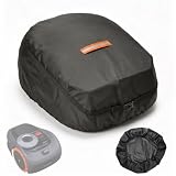 Robot Lawn Mower Cover Waterproof, 420D Outdoor Robotic Mower Cover, Black