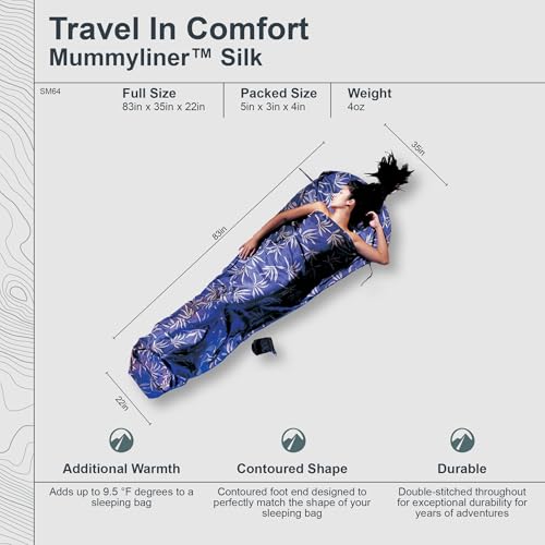 Image of COCOON Silk MummyLiner Sleeping Bag Liner