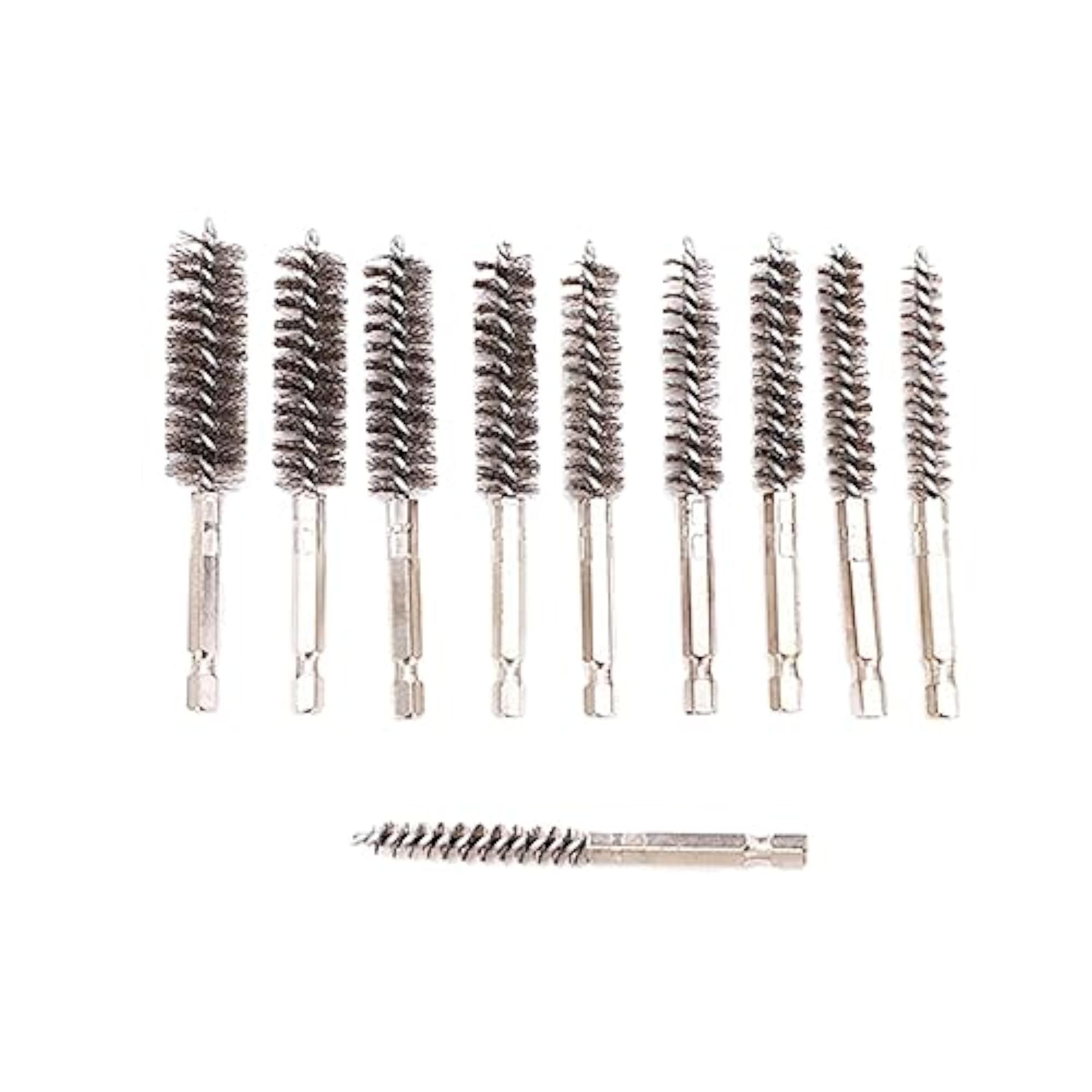 10Pcs Stainless Steel Cleaning Brush Set for Polishing