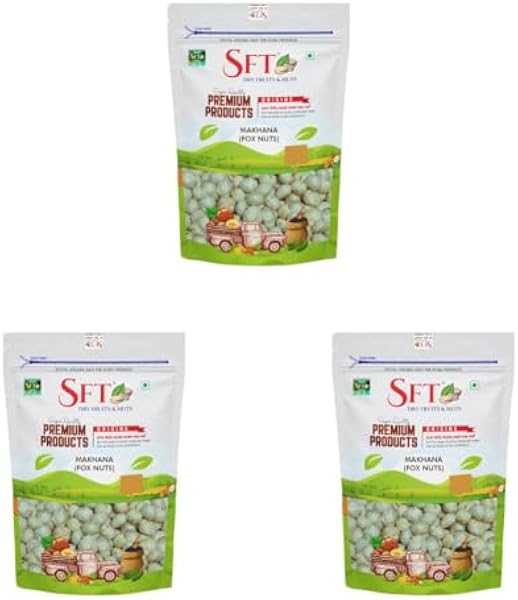 SFT Premium Fox Nuts | Phool Makhana | 500 G (Pack of 3)