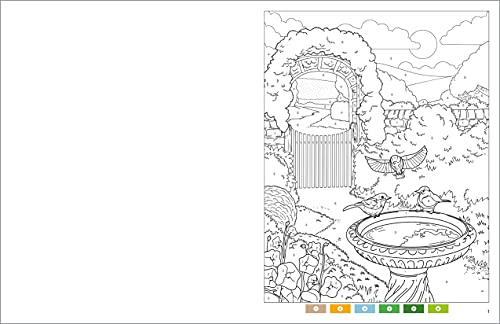 Garden Relaxation Color by Numbers for Adults: Beautiful, Stress-Free Coloring Pages