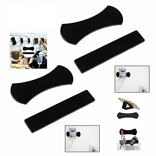 MeetRade Sticky Gel Pad,4 pcs Anti Slip Gel Mats,Powerful Strong Holder Stick Glue Anywhere Wall Sticker Anti Slip Car Mats Washable Nano Rubber Pad Repeatedly Sticky Gel Pad