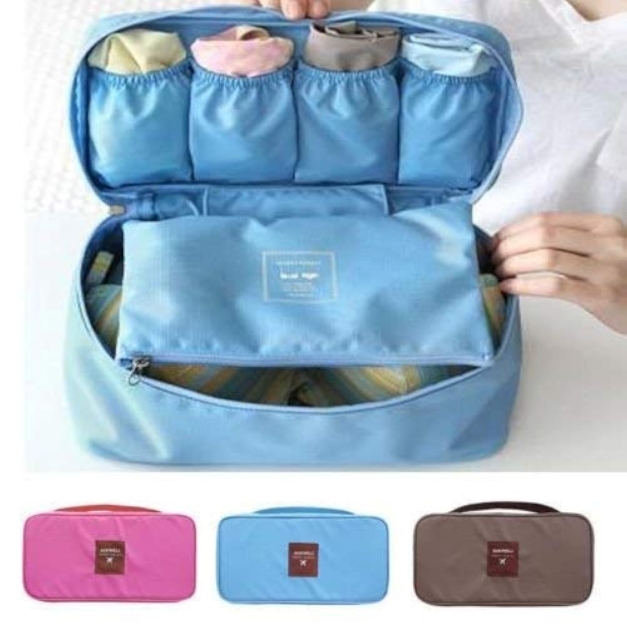 Waterproof Travel Storage Bag for Undergarments, Multi Colour
