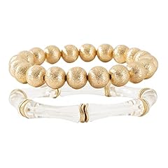 K-clear gold bead set 2pcs