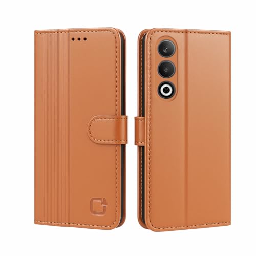 Image of AIBEX Shock Proof Flip Compatible for OnePlus Nord CE 4 5G Flip Cover Leather Finish | Inside TPU with Card Pockets | Wallet Stand | Complete Protection Flip Case- Brown