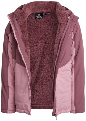 Image of Spyder Girls 3 in 1 System Jacket - Weather Resistant Girls Winter Jacket with Soft Cozy Inner Fleece Outerwear Winter Coats