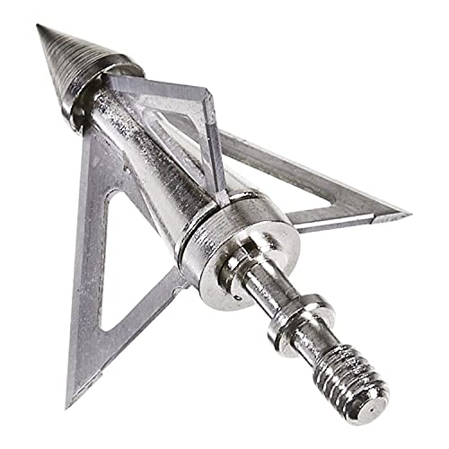 Allen Company Velox Steel Ion 3 Blade Broadhead By Allen, Velox Locking System, 100 Grain, 1.25 (1 1/4) Inch Cutting Diameter, 3 Pack, Metal, One Size #TOP2