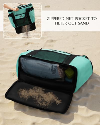 Caracaleap Large Beach Tote with Cooler
