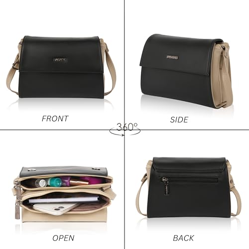 Image of Stylish Sling Bag for Women | Compact Flap Shoulder Crossbody Purse | Adjustable Strap | Smooth Zipper Closure | Fashion Handbag for Travel, Shopping, Casual Outings & Daily Carry