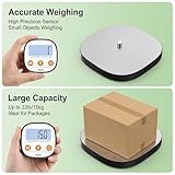 Separate Digital Kitchen Scale, [15kg/1g] Diyife Rechargeable Magnetic Weighing Scales Food, 4 High Precision Sensors Round Electronic Scales with Stainless Steel Platform,Tare, Fit for Baking,Cooking - Image 5