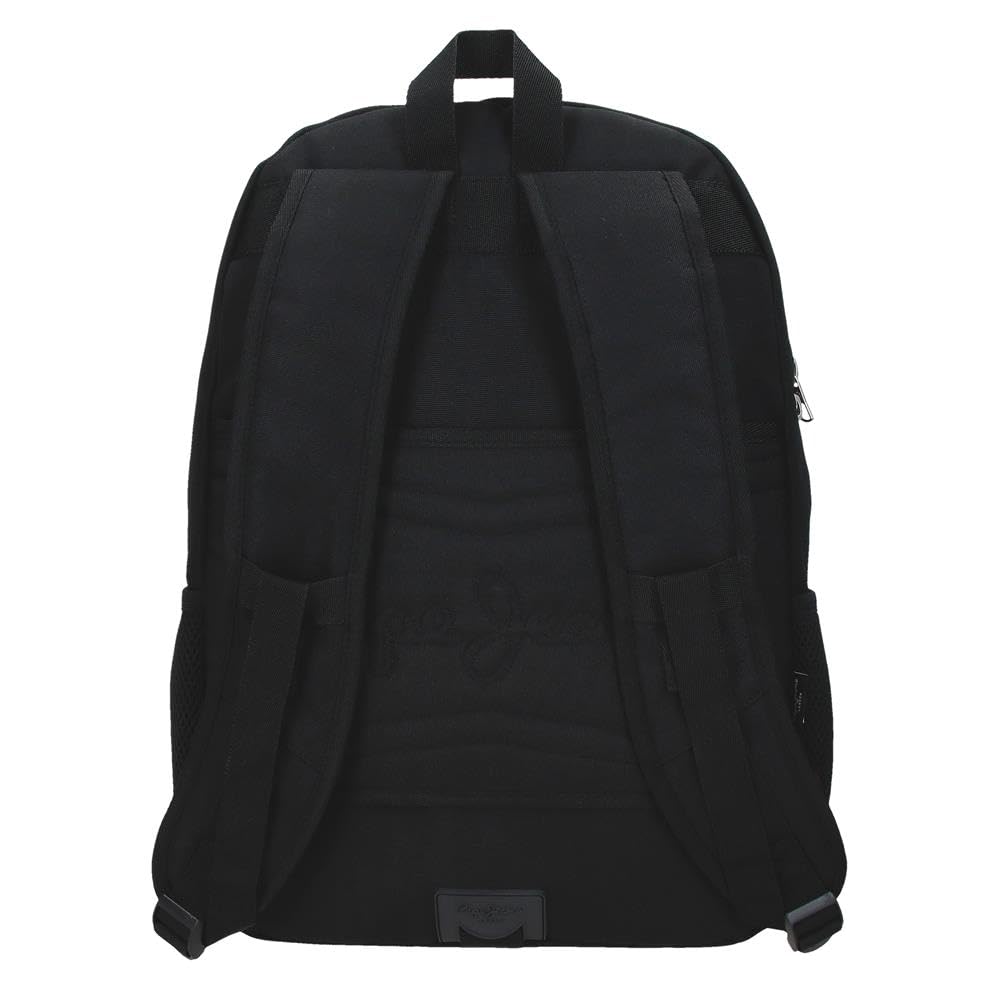 Pepe Jeans Edward Sac à Dos Scolaire Ordinateur Portable 15,6 Pouces Noir 33x46x15 cm Polyester 22,77L by Joumma Bags