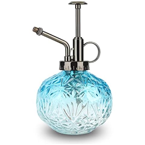Sprühflasche aus Glas,Pflanzensprüher,Vintage-Pflanzenspritzer, Gießkanne,Sukkulenten-Gießflasche mit Pumpe Cover