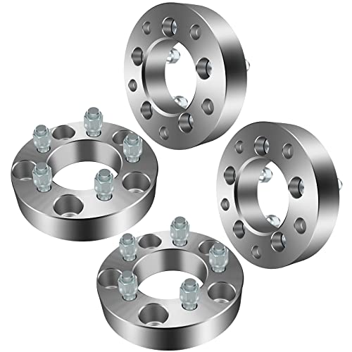 OCPTY 1.5 Thick 5x135 to 5x4.5 wheel adapter 12x1.5 Studs 5 Lug fits for Expedition wheel adapters for Navigator wheel adapters 4PCS