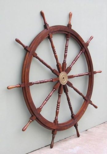 WOODEN SHIP WHEEL , 60"