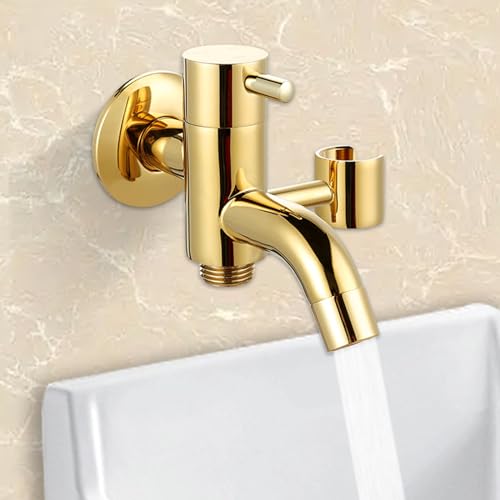 Cabezal rociador de bidé multifuncional dorado para ducha higiénica de WC 6