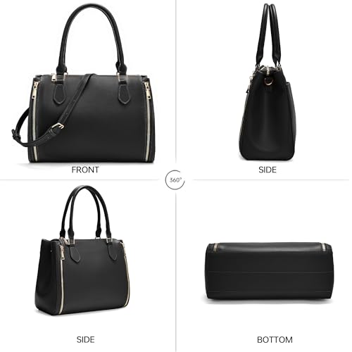 Bolso Satchel crossbody de cuero para mujer con correas ajustables miniatura 7