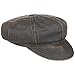 Produktbild Stetson Safford Old Cotton Newsboy Cap Ballonmütze Baker Boy Baumwollcap Damen/Herren - Balloncap Sommercap mit Schirm, Schirm Frühling-Sommer - XL (60-61 cm) braun