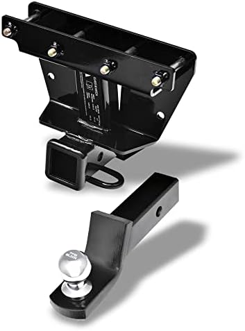 Rear Bumper Hitch Class 3 III Black 2" Receiver Tube Rear Bumper Trailer Tow Hitch Towing Mount Compatible With 461139
