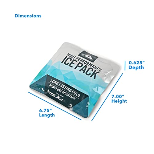 Arctic Zone High Performance Ice Pack For Lunch Boxes, Bags, Or Coolers, Set Of 2-250 Grams Each #TOP2