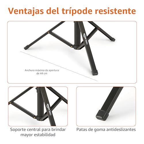 Amazon Basics Trípode y Paloselfi Extensible para Teléfono de 162cm/64in, con Mando a Distancia Inalámbrico, Negro - imagen 4