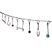 Ivation Portable 40 Foot Slackline Monkey Bar Kit – Kids Swinging Obstacle Course Set - Bars, Fists, Gymnastics Rings – 250lb Capacity - Storage Bag Included