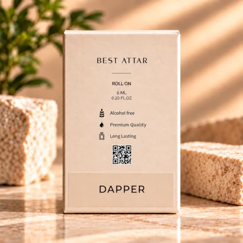 Dapper Attar Roll On for Men 6ml | Non Alcoholic Perfume Oil | Long Lasting Fragrance for Men | Premium Pocket Perfume - view 5