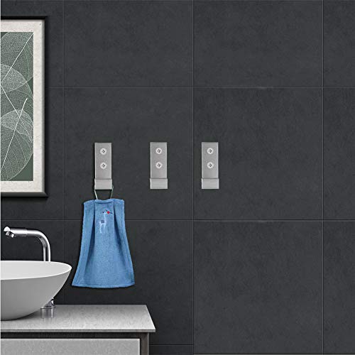 Folding Coat Hooks, 5Pcs Wall Hooks For Hanging Coat Towel Hooks Hardware Heavy Duty Aluminum Alloy Headphone Holder Hooks No Rust Wall Mounted With Screws For Hat, Bags, Fitness Equipment (Silvery) #TOP5