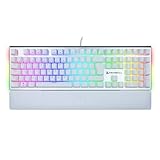teclados hp blancos ✔️ILUMINACIÓN RGB Y MÚLTIPLES FUNCIONES: El teclado Serike Ivory cuenta con tecnología de retroiluminación RGB de 360º alrededor de todo el teclado, lo que genera una efecto lumínico potente y espectacular. Configura a tu gusto más de 11 modos distintos de iluminación, 8 modos de respiración, perfiles y macros mediante el software dedicado. Además, Cada tecla cuenta con su propio sistema de iluminación RGB independiente. Tecnología de sistema antighosting, para que no se pierda un solo click de tus partidas.