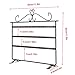 ZJchao Jewelry Towers, Jewelry Holder, Fashionable 72 Holes Earrings Necklace Bracelet Rings Display Stands Hanger Holder Rack Put Your Jewellery in Order (Black)