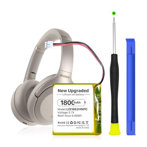 KOOAQQ 624038 Battery, 1800mAh High Capacity Li-Polymer Battery Replacement for Sony WH-1000xM3, WH-1000MX4 PN SM-03, 1588-0911, LIS1662HNPC, SP 624038