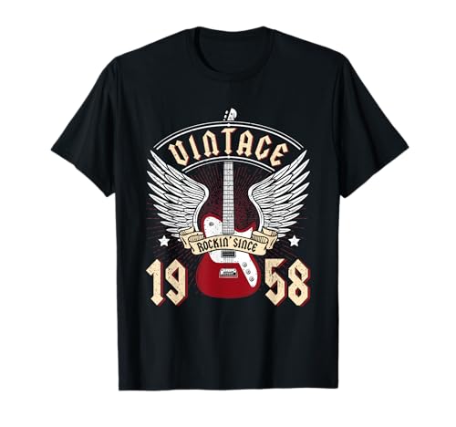 66 Cumpleaños 66 Años Hombre Mujer Vintage 1958 Regalo Camiseta