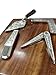 Masonic Toolset Wooden Premium Handcrafted Masonry Tools Trowel Gavel Square Compass and Level Ruler Set with Wooden Box Wooden Gavel and Trowel (Medium)