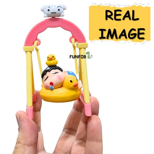 Image of FUNFOB Shinchan Action Figure Height-10cm | Shin chan Figurine Cartoon Figures Toys for Boys & Girls PVC Multicolour | Swing - Sleeping