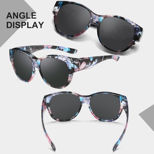 Image of HAOLOTA Fit Over Glasses Sunglasses for Women Polarized
