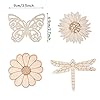 48PCS Unfinished Wood Insect Cutouts with Sling Hole,Butterfly Wooden Blank Paint Crafts for Kids Painting DIY Crafts Home Decoration Craft Project Home Decor Ornament Supplies(Insect Color) #5