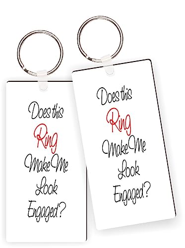 Island Gifting - Smart Girls Are Crazy Cool Keychains and Keyring with Nickel Split Ring, Masonite Inspirational Gift for Girls with Sass and Style(x4)
