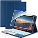 CACOE Cover con Tastiera iPad 11 Generazione (A16) 2025 11" / 10 Generazione 2022 10.9'' con Touchpad [Italiano] Wireless Staccabile, Custodia con Tastiera Illuminazione a 7 Colori, Mare Blu